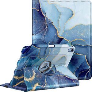 Fintie Rotating Case for iPad 10 - for 10.9" (diagonal) Tablet - Ocean Marble